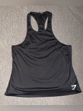 Gymshark Black Racerback Performance Tank Top